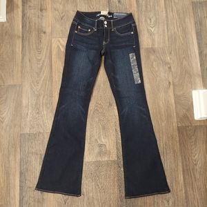 American Eagle Soft Deep Blue Artist Flare Jeans
